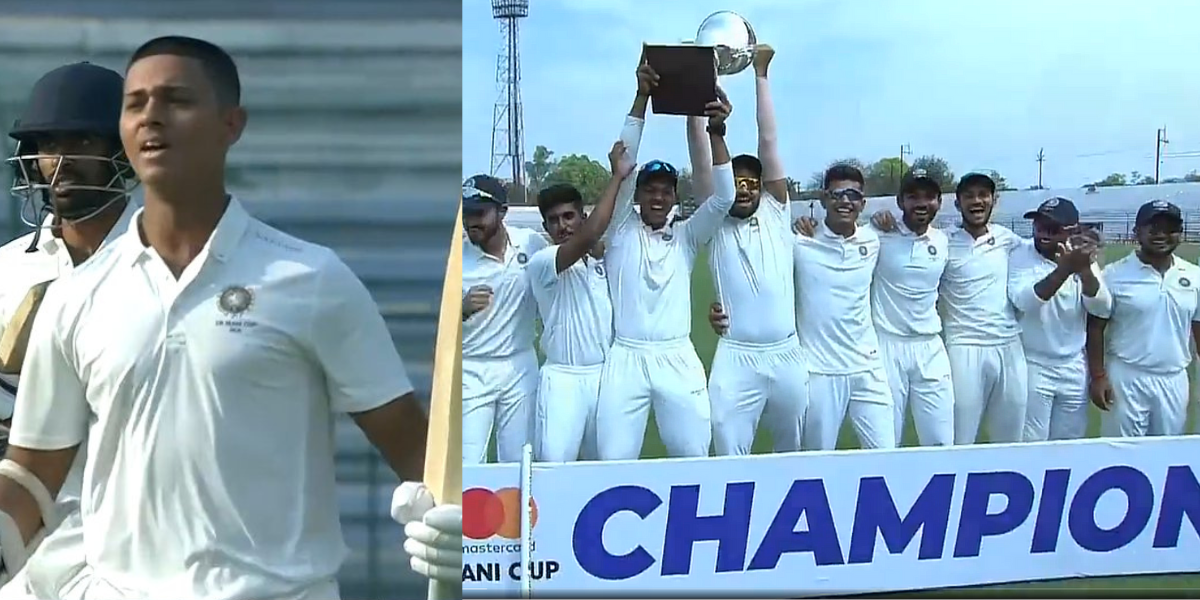 यशस्वी जायसवाल का फाइनल में बरपा कहर, ठोके 357 रन, ईरानी ट्रॉफी में रेस्ट ऑफ इंडिया ने 64 साल पुरानी...