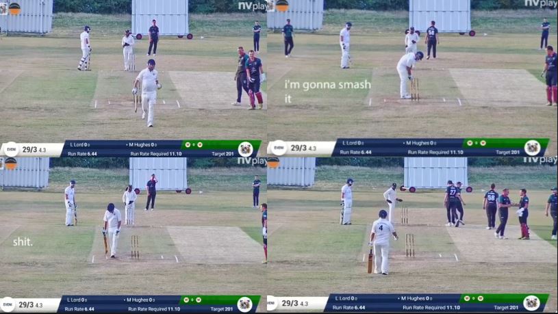 Village cricket at its best batter forget to wear pads viral video