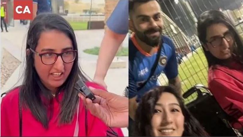 Asia cup 2022 virat kohli arrives to meet pak divyang fan video
