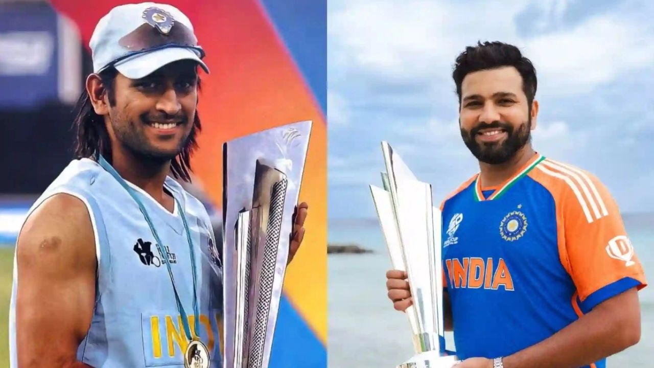 MS Dhoni vs Rohit Sharma