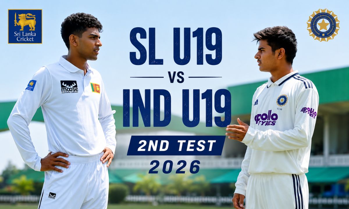 SL-U19 vs IND-U19 2nd Test Prediction