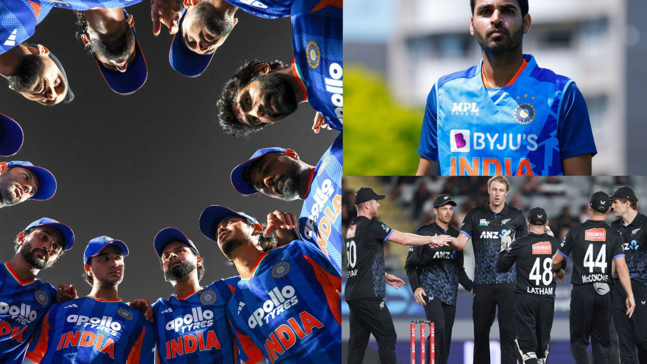 Team India For New Zealand T20 Series