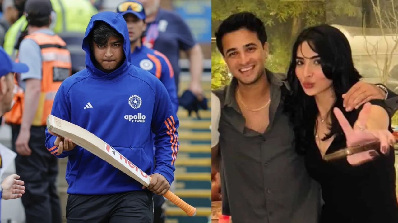 Vaibhav Sooryavanshi And Abhishek Sharma With Laila Faisal