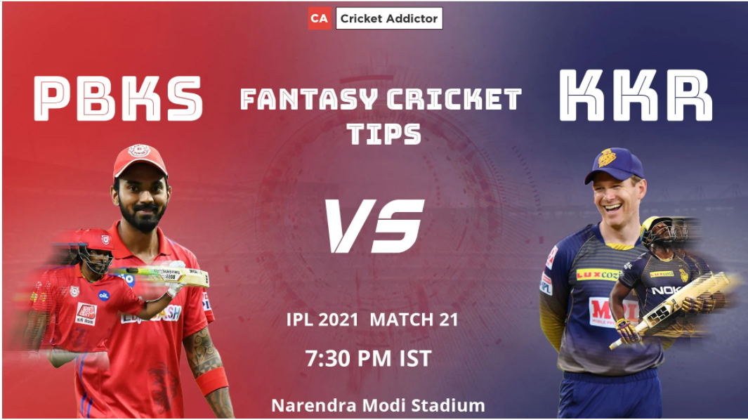 Punjab Kings (PBKS) vs Kolkata Knight Riders (KKR) Dream11 Prediction.