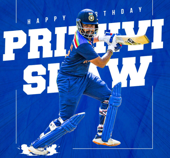  Prithvi Shaw Birthday 