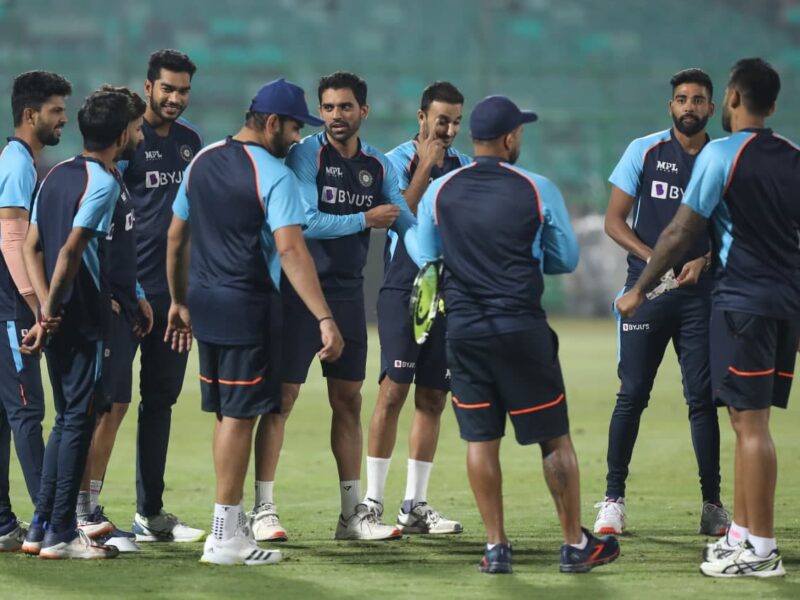 Team India players practice session