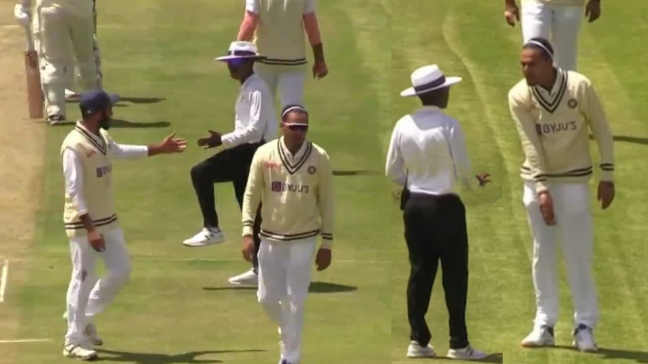  Rahul Chahar on umpire-Video