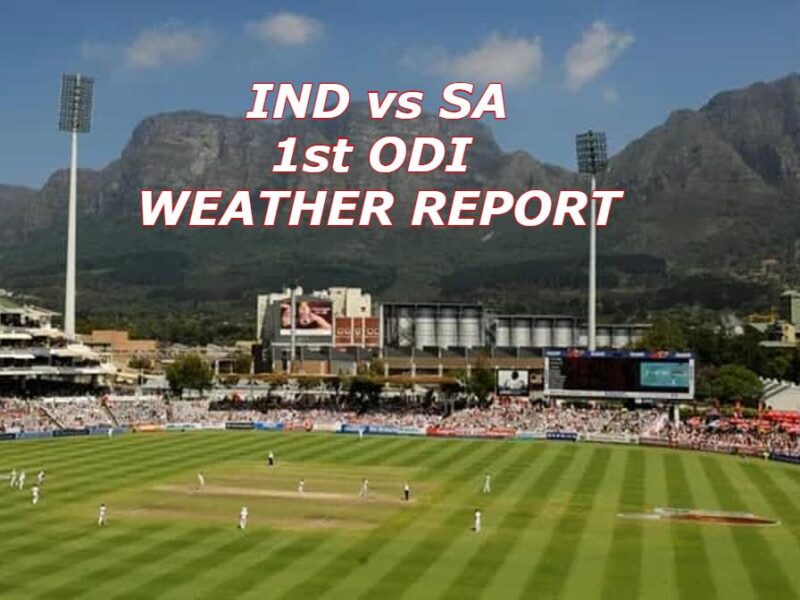 IND vs SA 1st ODI Weather Report 2022