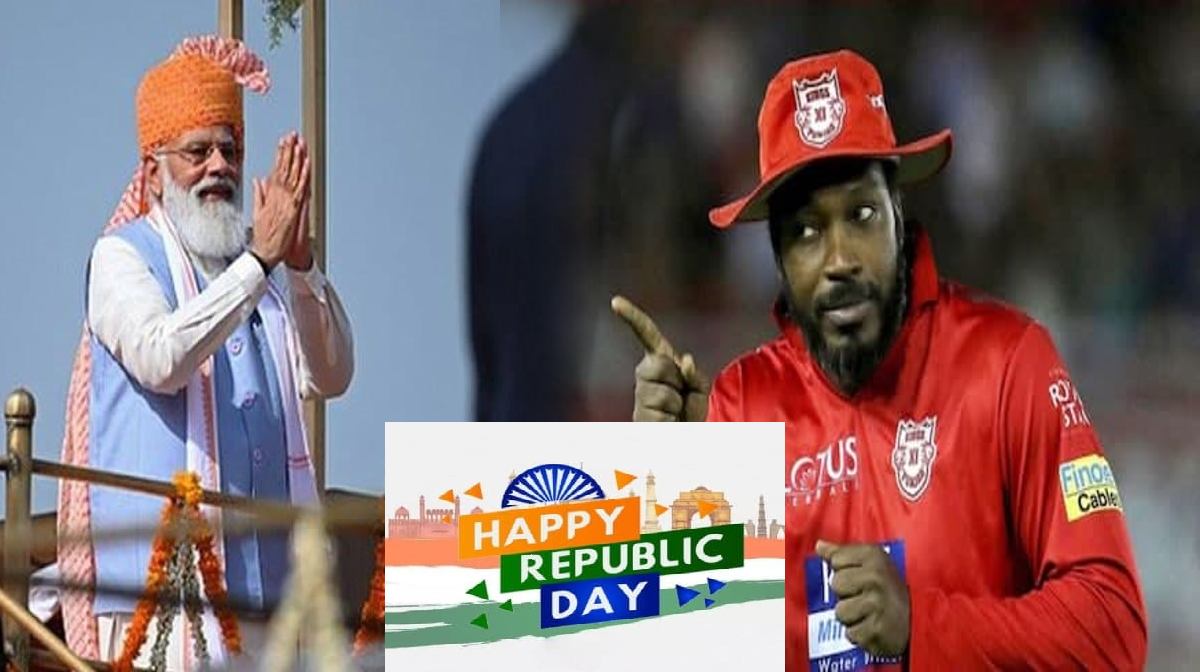chris gayle wishes 73rd republic day India-PM Modi