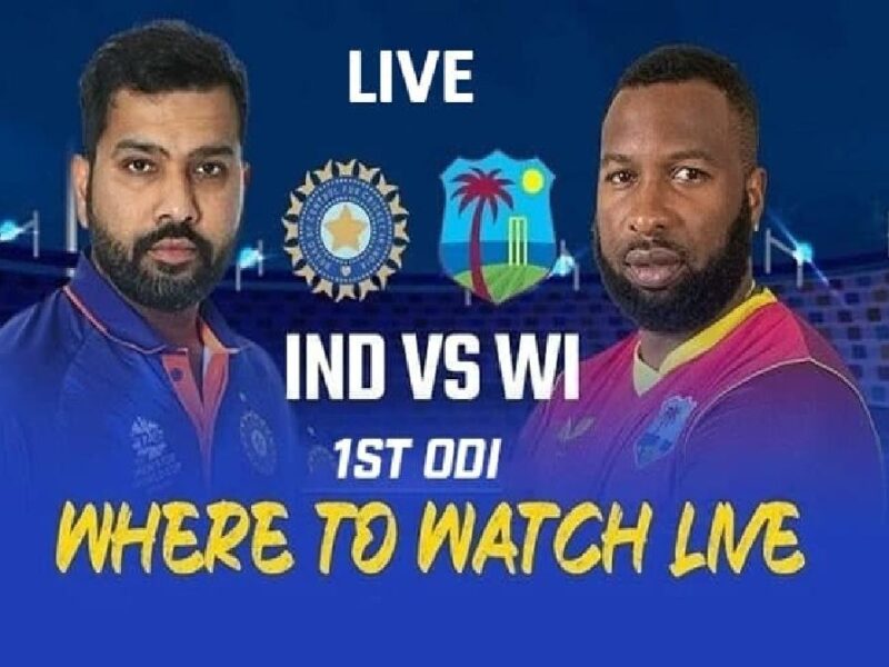 IND vs WI 1st ODI 2022 where to Watch