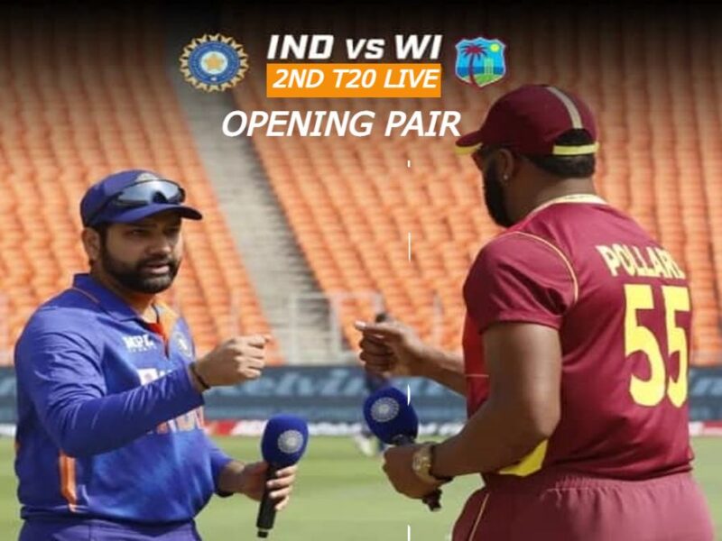 India vs West Indies Predicted Opening Pair For 2nd T20 2022
