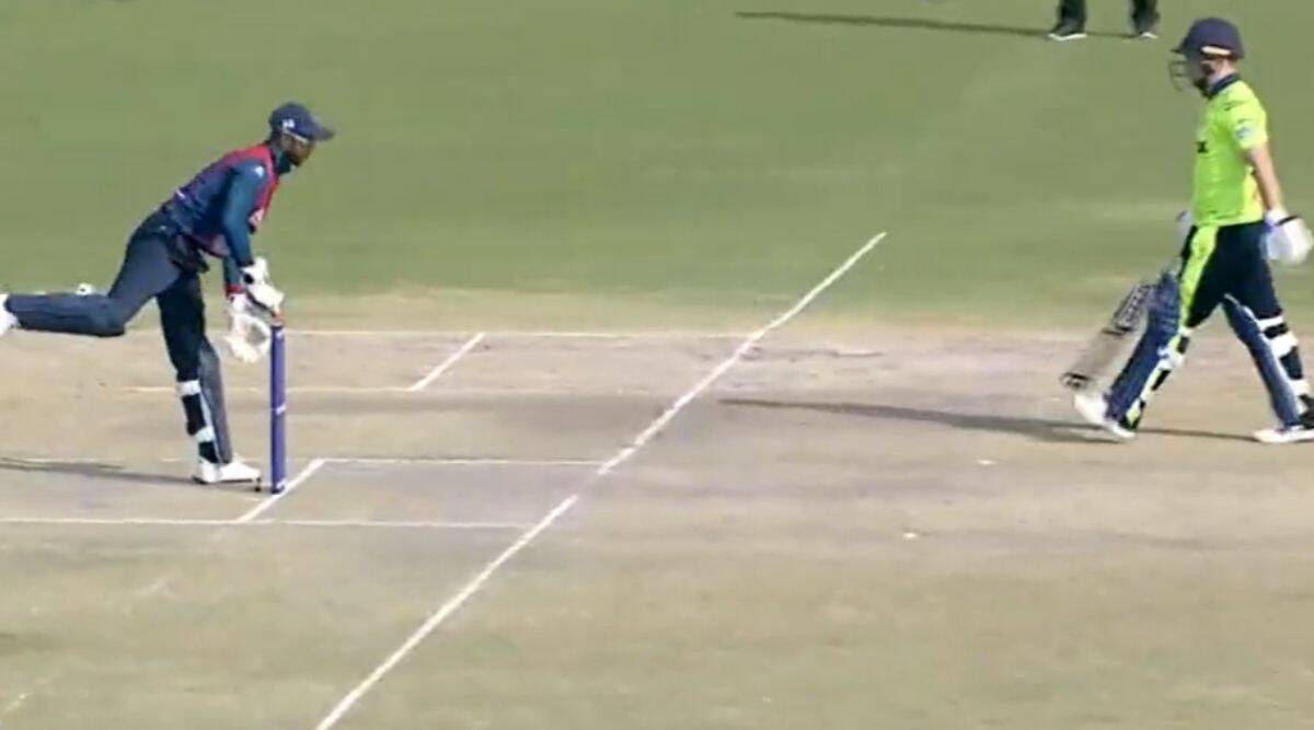 Watch Nepal wicketkeeper Aasif Sheikh refuses to run out Irelands