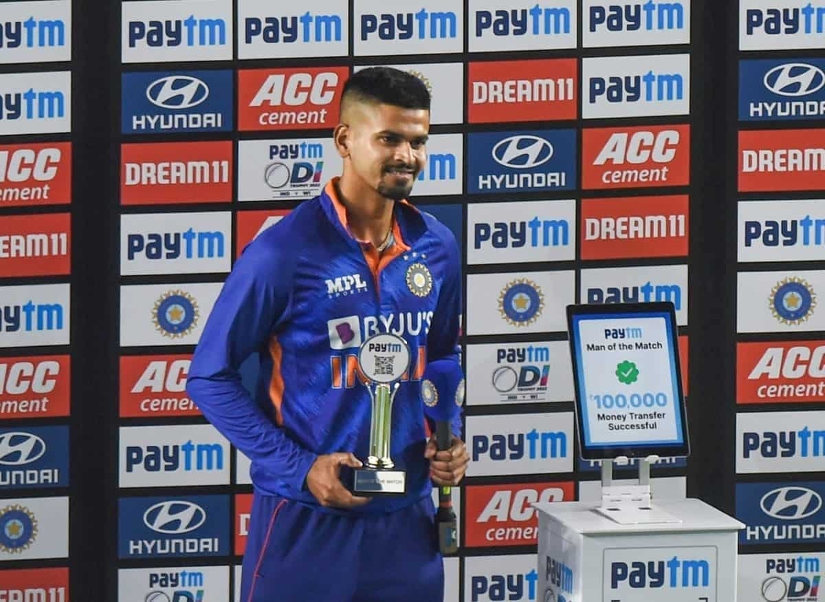  Shreyas Iyer Man Of The Match and Player of the Match