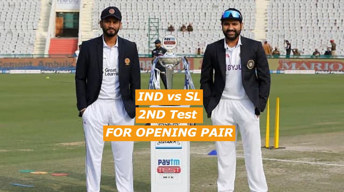In the second test match the AC of both the teams can be the opening pair