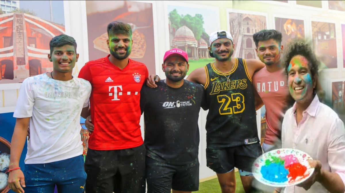 Indian players including sachin tendulkar virat pant Rohit wished holi to Fans