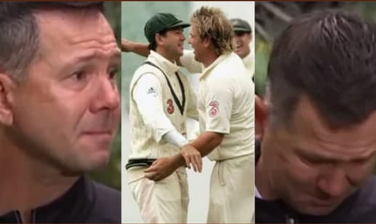 Ricky Ponting Breaks Down in Tears While Giving Emotional Tribute to Shane Warne