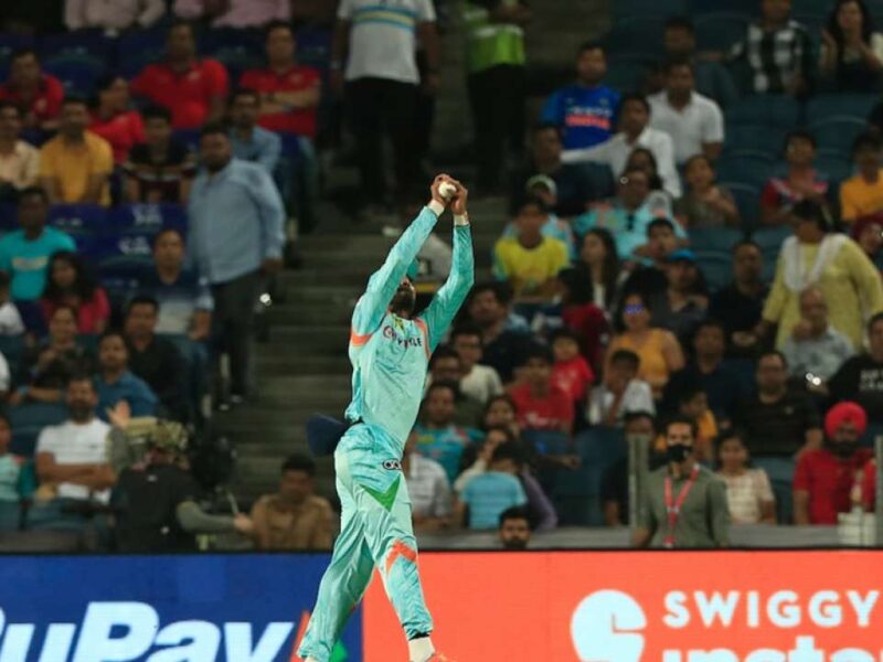 KL Rahul took otstanding catch of his best friend mayank agarwal-IPL 2022