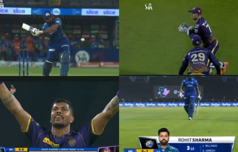 Rohit Sharma Wicket Video MI vs KKR