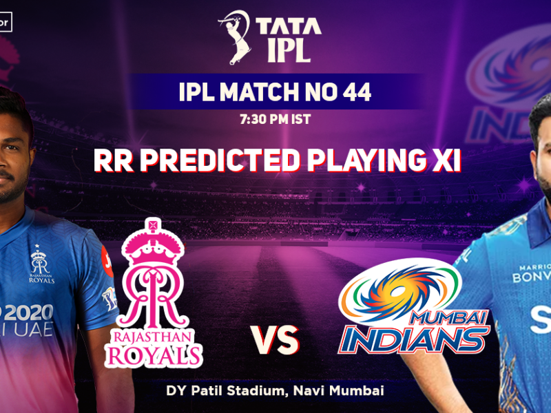 RR Predicted Playing 11 vs MI-IPL 2022