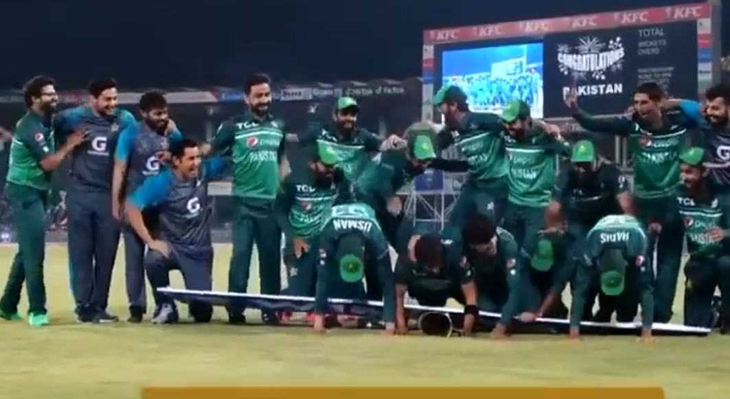  pakistan win celebration against australia turned fail due to cheap prop