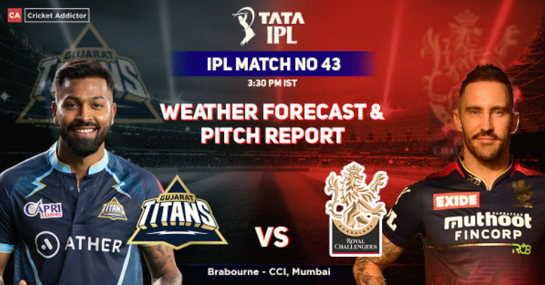 GT vs RCB Pitch And Weather Report IPL 2022