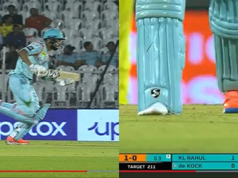 KL Rahul loses his shoe in Live match against CSK- VIDEO