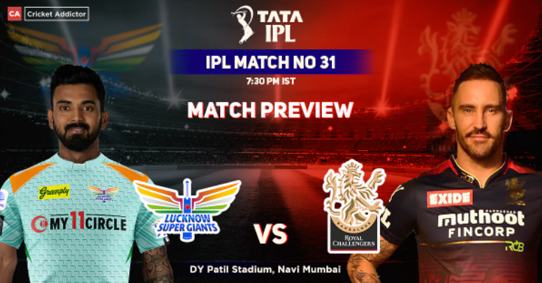 LSG vs RCB Match Preview IPL 2022