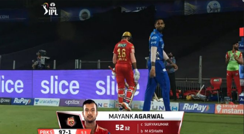 Mayank scored his 1st IPL half-century as a captain- See Wicket Video