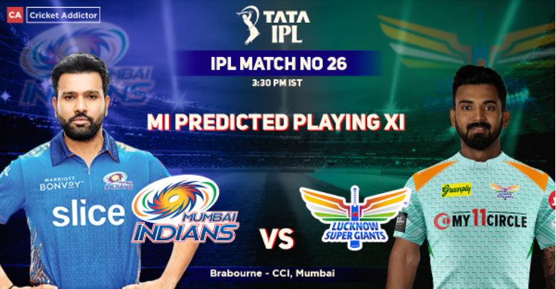 Mumbai Indians Predicted-XI vs LSG IPL 2022