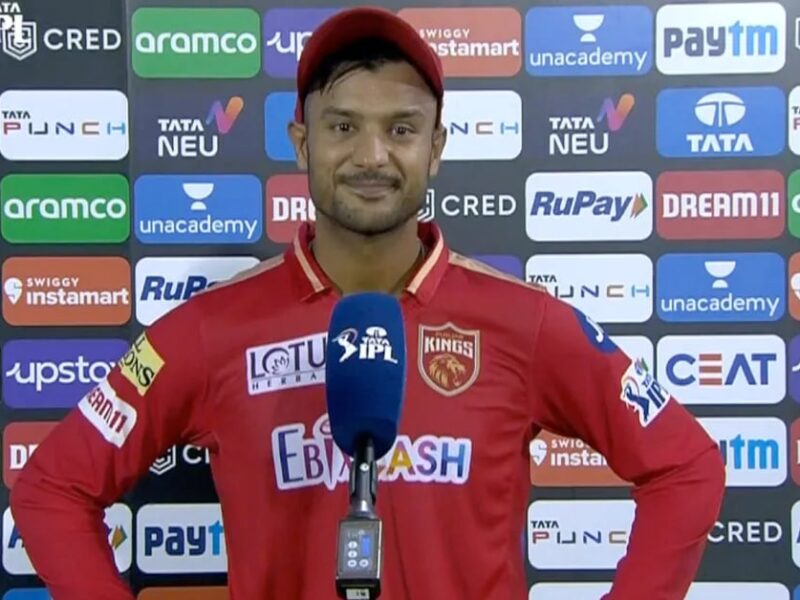 MOM Mayank agarwal Statement After victory against MI