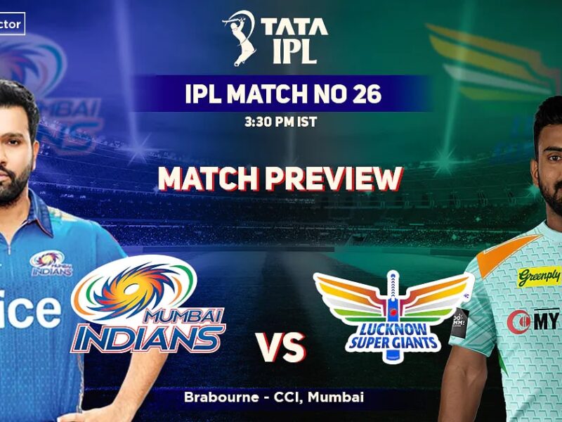 MI vs LSG Match Preview, playing XI, head to head, pitch, weather report