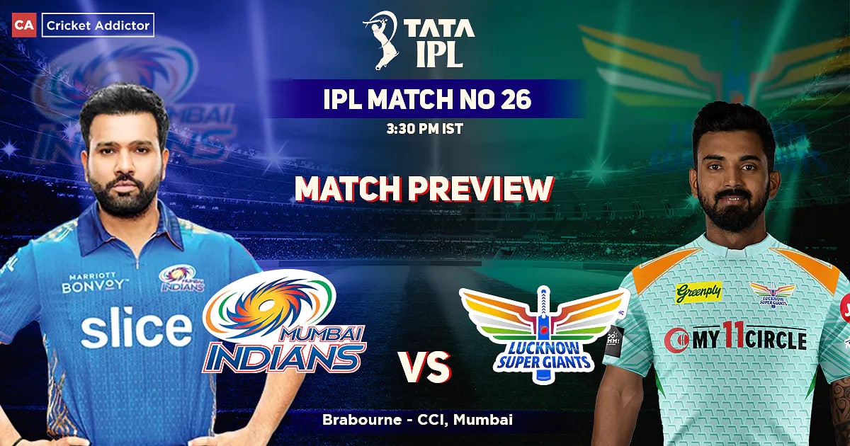 MI vs LSG Match Preview, playing XI, head to head, pitch, weather report