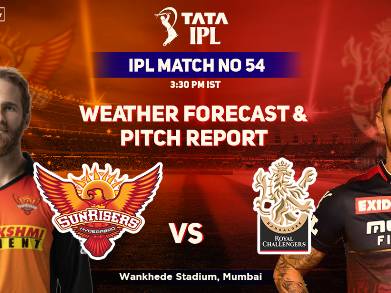 SRH vs RCB: Weather Forecast and Pitch Report