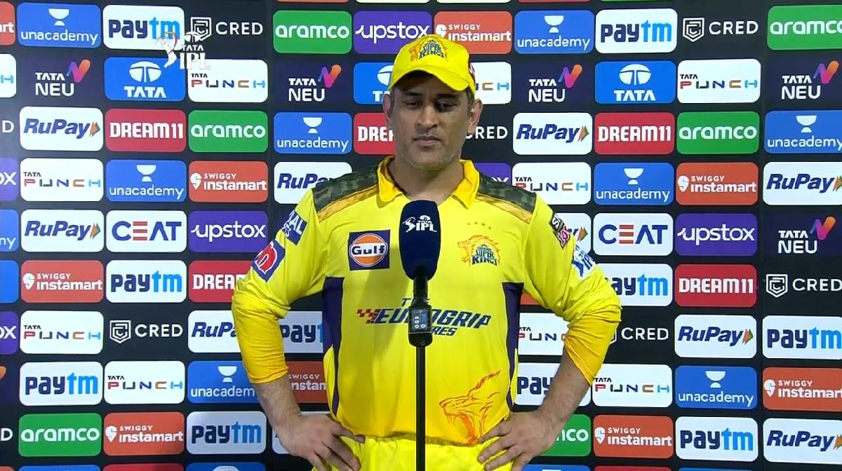 MS Dhoni Post Match Presentation today After 59 IPL 2022 Match