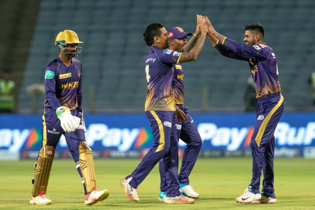 KKR all out for 101 runs