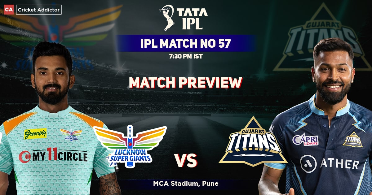 GT vs LSG Match preview, playing XI, head to head, pitch, weather in 57 IPL 2022