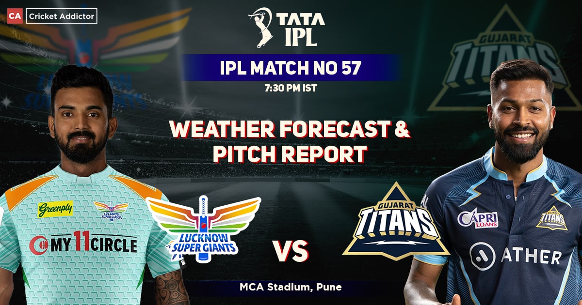 GT vs LSG: Pune MCA Pitch and weather Report