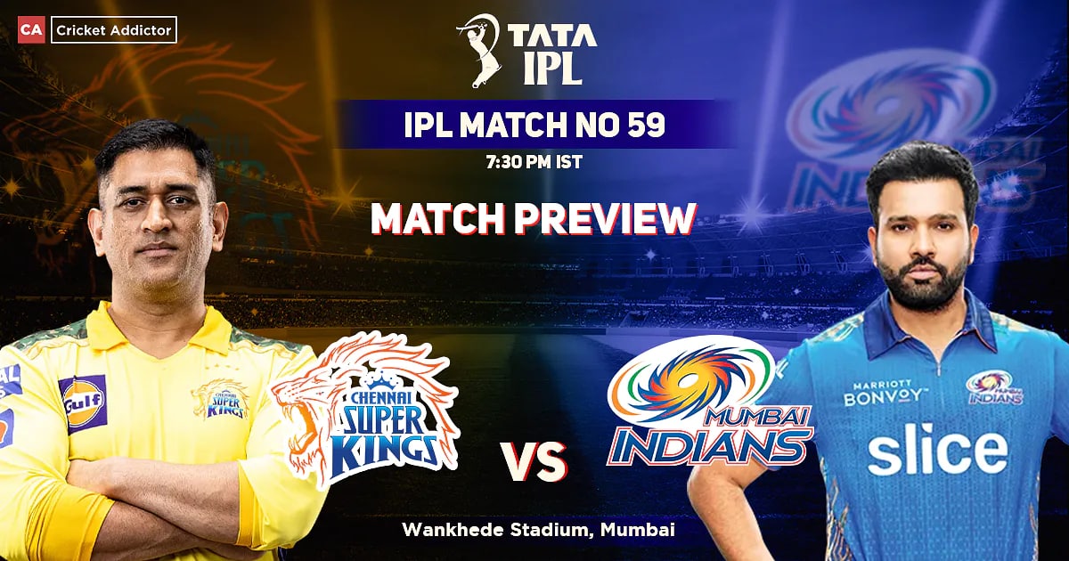 MI vs CSK Match Preview, PLaying XI, Head To head, Pitch, Weather