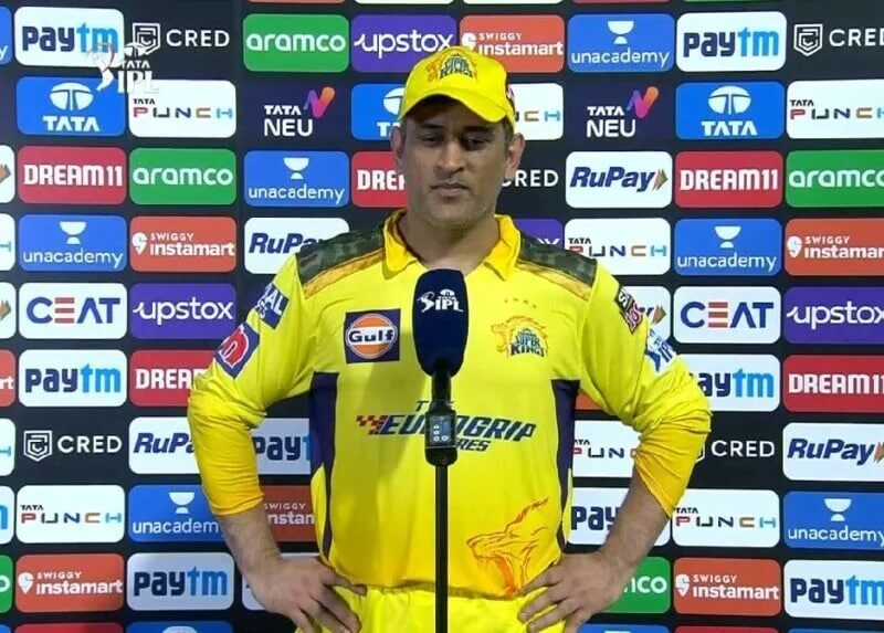 Last year 4 years MS Dhoni is playing IPL saying yes-no