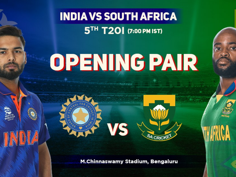 IND vs SA 5th T20 Probable Opening Pair