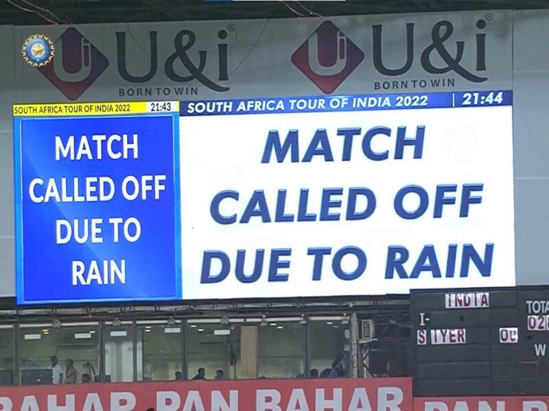 IND vs SA Match Abandoned