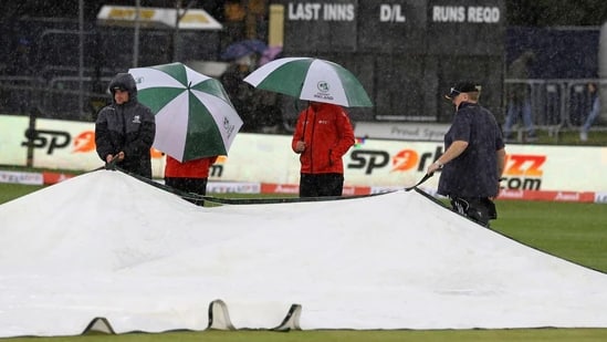 Rain continues in the first T20 match of IRE vs IND