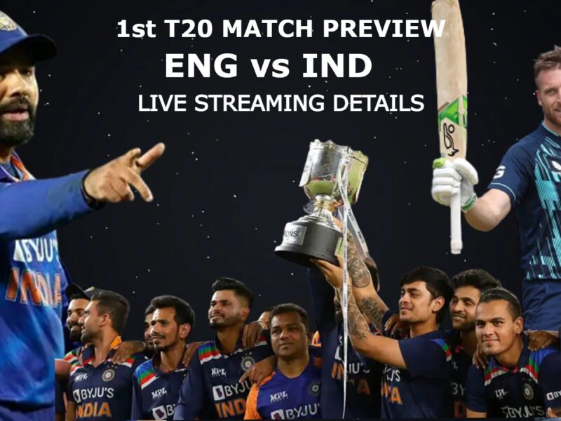 ENG vs IND 1st T20 Live Streaming