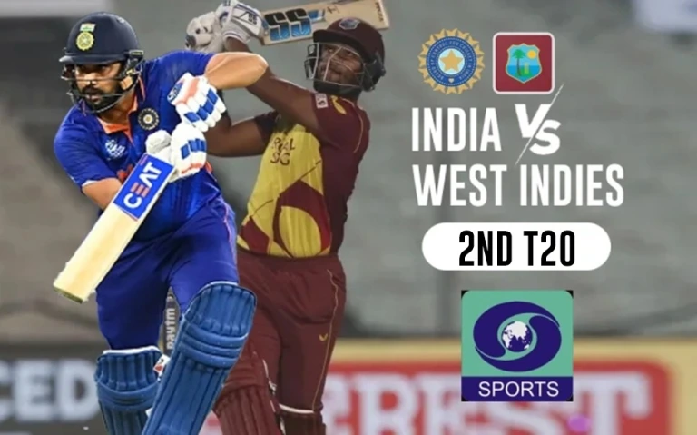 IND vs WI 2nd T20 LIve Streaming