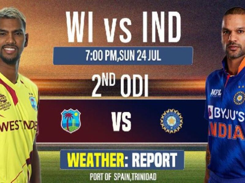 WI vs IND 2nd ODI weather And Pitch Report 2