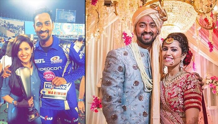 After winning the IPL, Krunal proposed to Pankhuri for marriage.