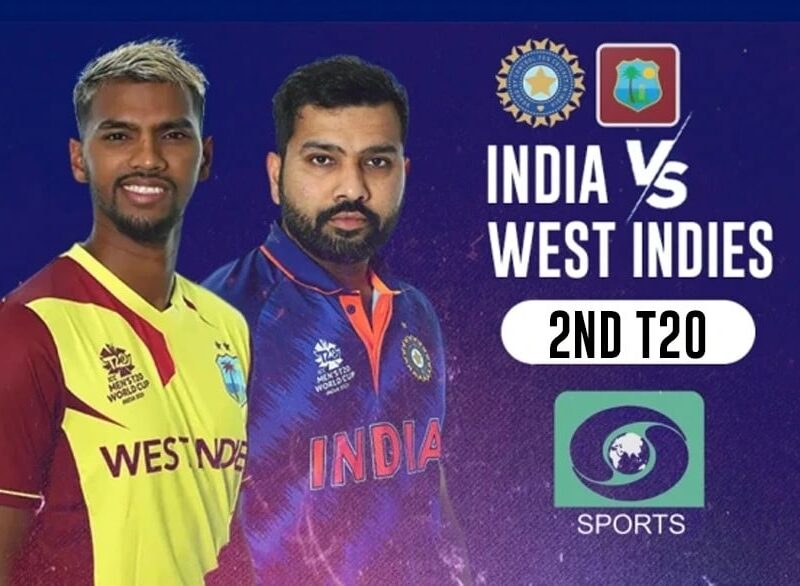 IND vs WI 2nd T20 Head to Head