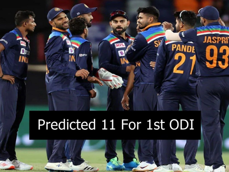 India Predicted Playing XI for 1st ODI Against England