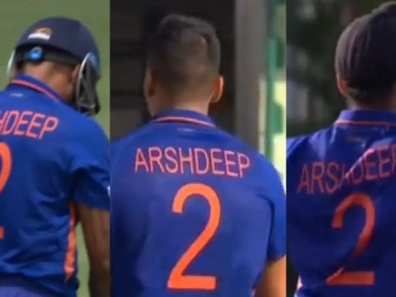 WI vs IND - Arshdeep Singh jersey confusion