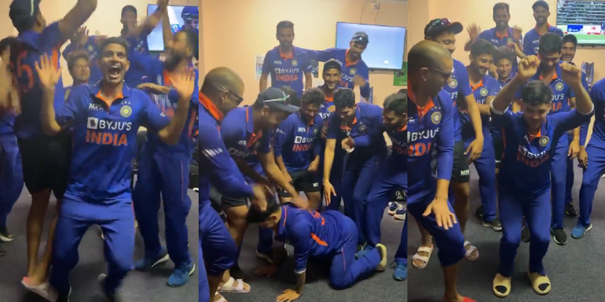 ZIM vs IND - Team India Celebration Video